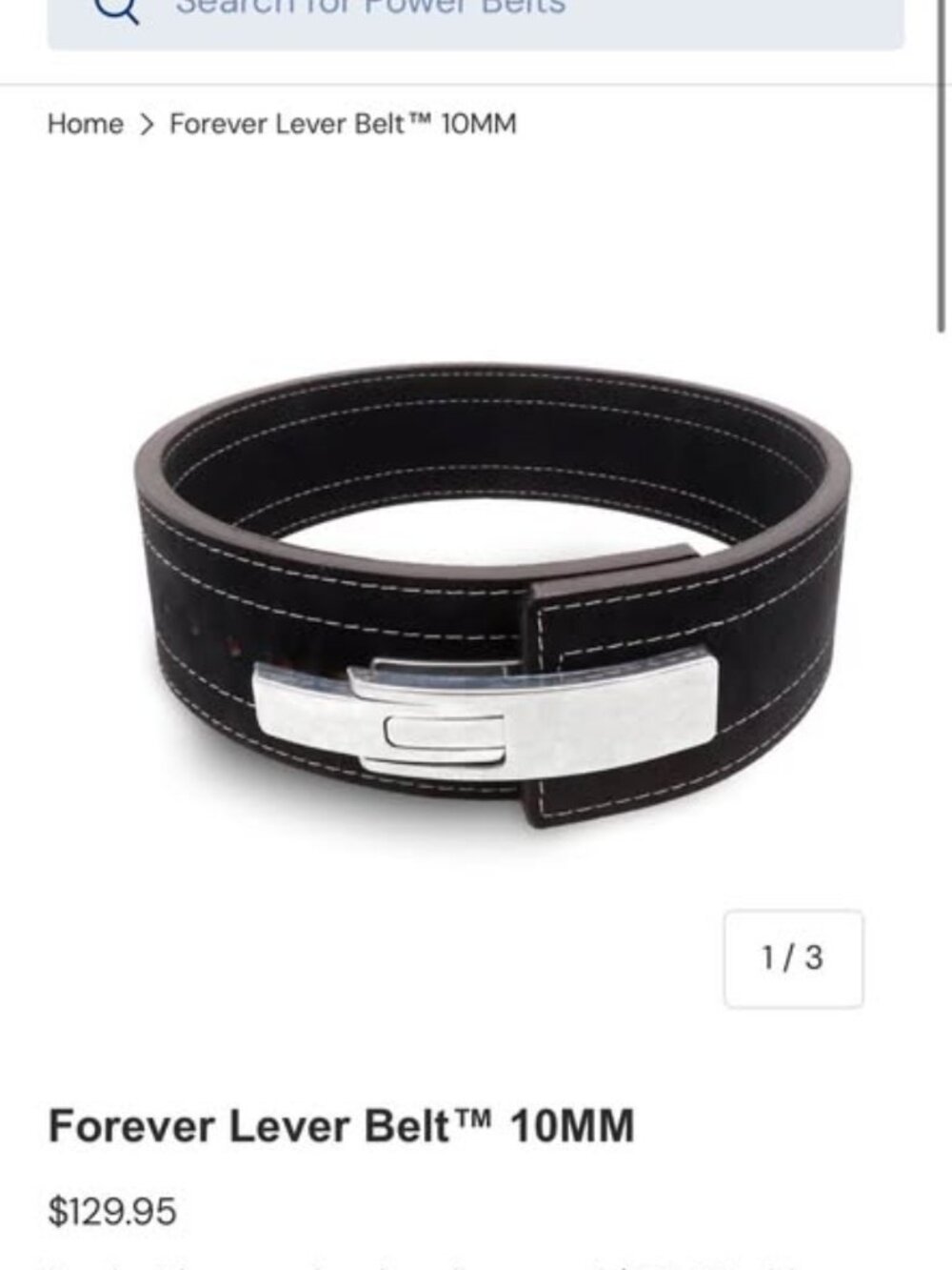 Inzer Forever Lever Lifting Belt